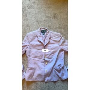 Lauren Ralph Lauren purple silk lined blazer 4 button size 10
